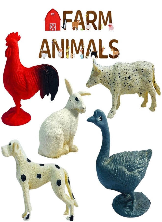 Mallexo مجموعة ألعاب حيوانات الغابة الواقعية من ماليكسو، 24 قطعة، للأطفال، تتضمن مجموعة ألعاب حيوانات المزرعة وحديقة الحيوانات الأليفة الجذابة، هدية مثالية للأولاد والبنات في أعياد ميلادهم، لتزيين المنزل | أدوات تعليمية وتدريبية - Image 2